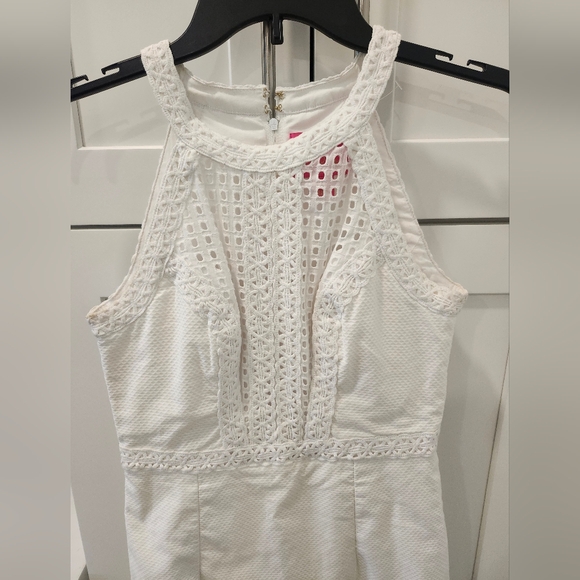 Lilly Pulitzer Charlize Halter Shift Dress in Resort White - Picture 8 of 14